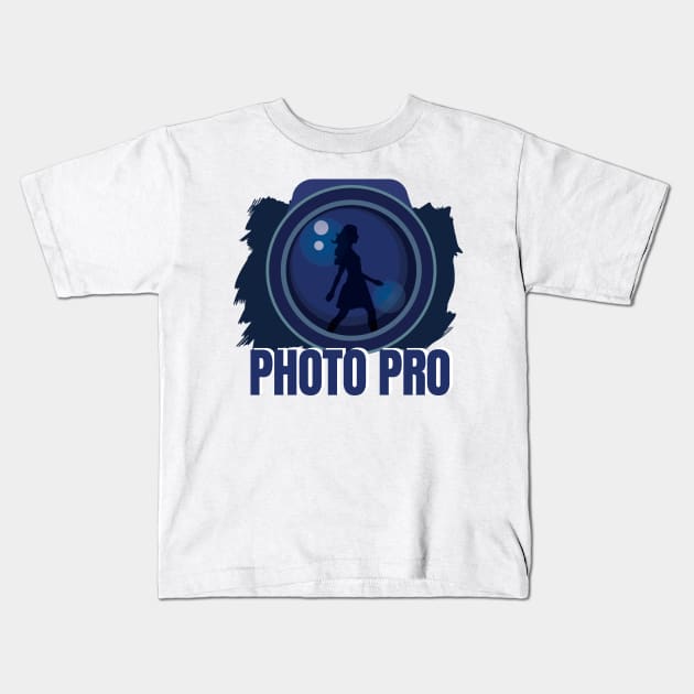 Photo Pro Kids T-Shirt by EarlAdrian